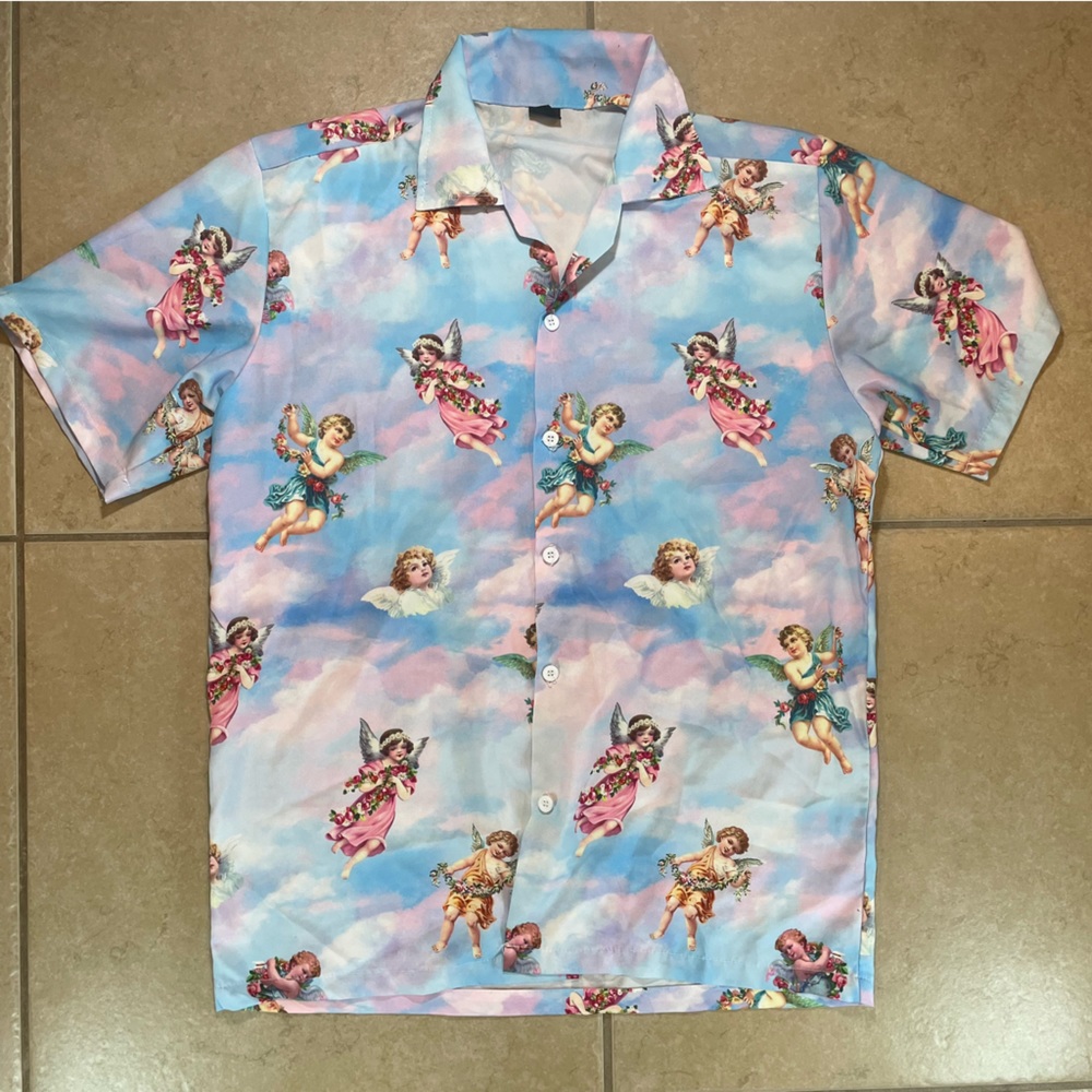 Heavenly button down shirt sz M